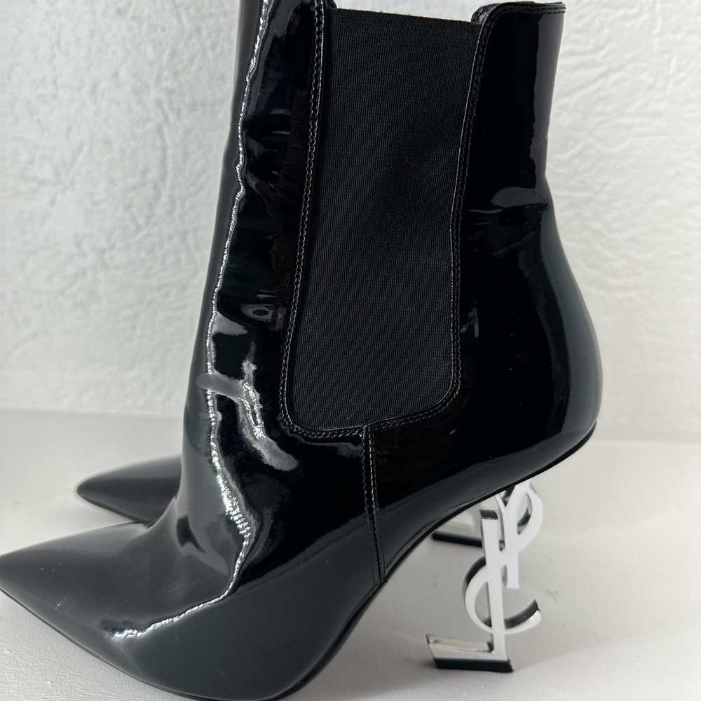 YSL Booties(black) . Size 38 1/2 - Picture 3 of 4